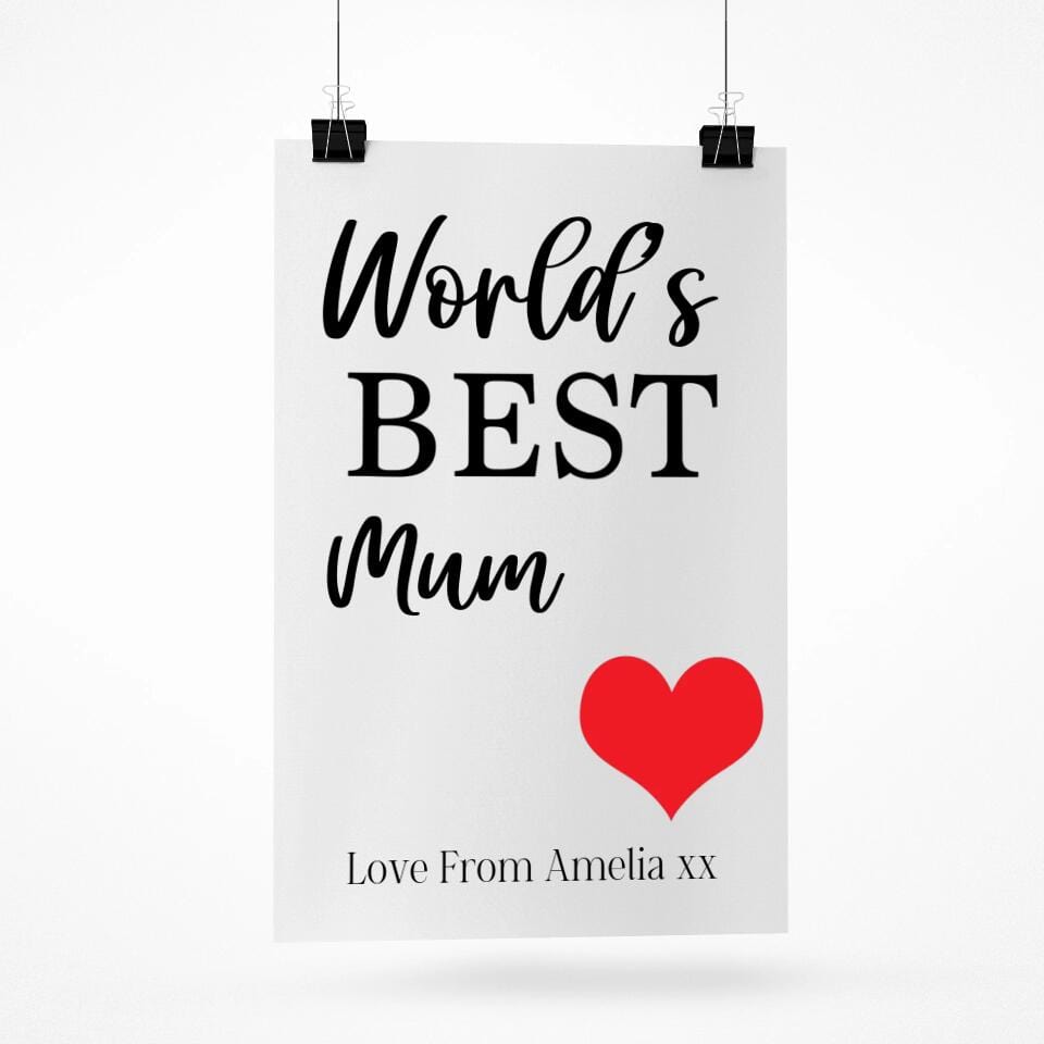 World's Best Personalised Poster